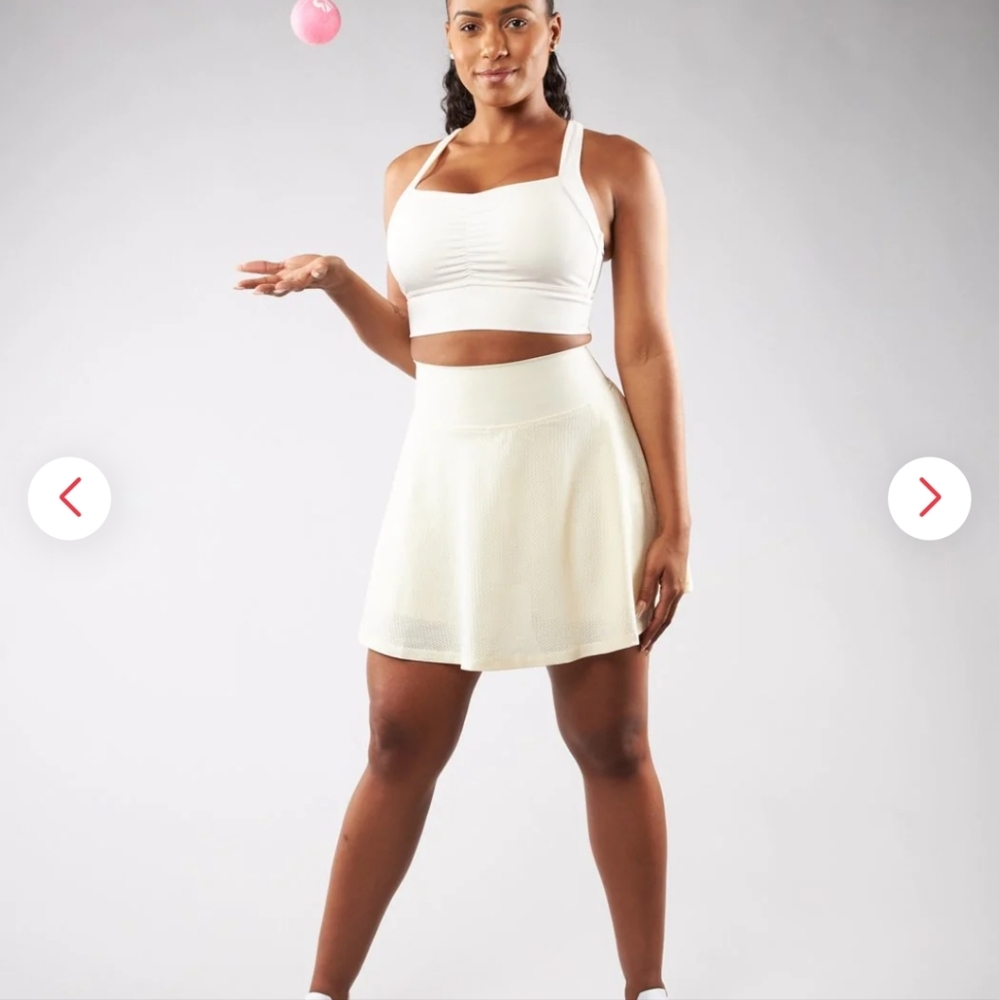 Buffbunny Cellular Skort - M - Ivory